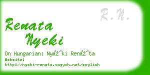 renata nyeki business card